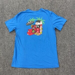 Nike Shirt Mens Large Blue Sneaker Box Vacation Graphic The Nike Tee Tagless